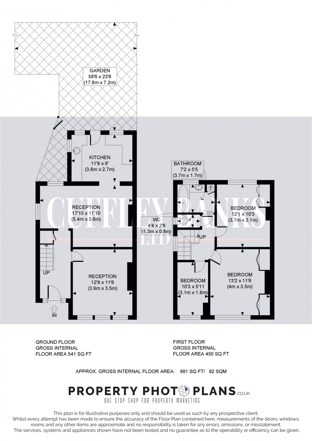 Floorplan for Perivale, Middlesex