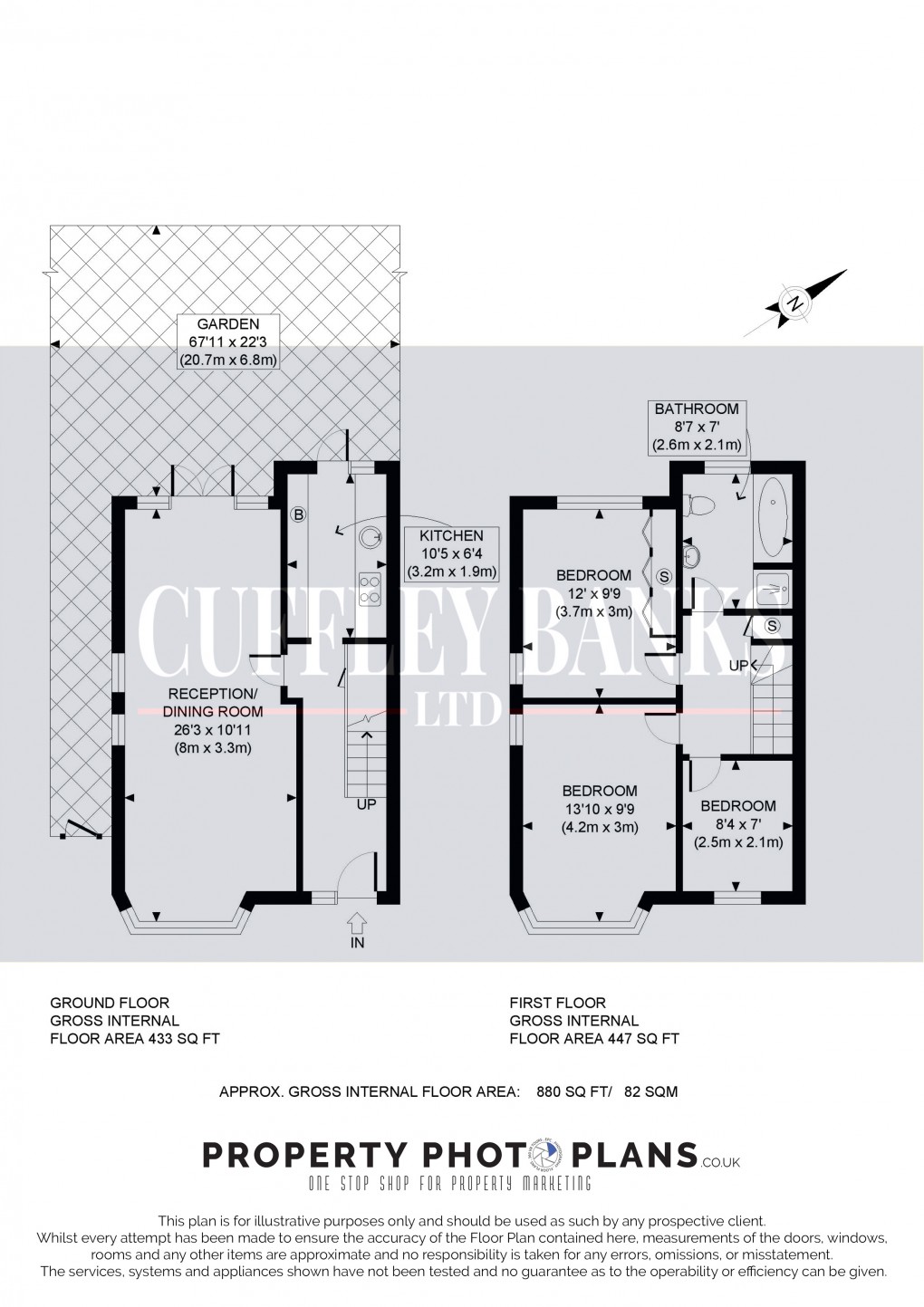 Floorplan for Perivale, Middlesex